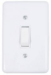 INT 1 TECLA 4X2 STYLUS BRANCA SIMPLES REF 2017