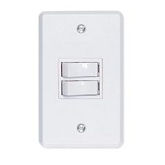 INT 2 TECLAS 4X2 PRATIKA BRANCA SIMPLES REF 1918