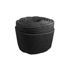 CORDA TORCIDA P/LACO PP PRETO 10MM 220M