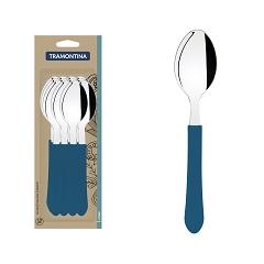 COLHER DE MESA INOX CB AZUL LEME REF 23183/990