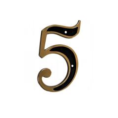 NUMERO P/RESIDENCIA 5 DOURADO CARTELA