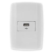 TOMADA 4X2 USB SLIM HORIZONTAL BRANCA REF80910