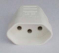 PINO FEMEA BIP 2P+T 10A BRANCO REF1079