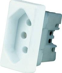 MODULO TOMADA 2P+T BRANCA 20A SM REF 2615