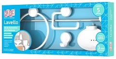 KIT 5 PCS BANHEIRO BRANCO LAVELLO REF4090