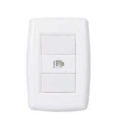 TOMADA 4X2 MODULAR P/TELEFONE BRANCA REF7061