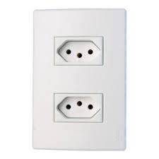 TOMADA DUPLA 2P+T 4X2 20A MODULAR BRANCA REF 3214