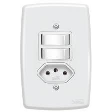 INT 2 TECLAS + TOM 2P+T 4X2 PLUS BRANCA REF 1127