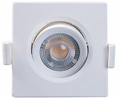 SPOT EMBUTIR LED  3W QUADRADO ALLTOP MR11 3000K LUZ AMARELA
