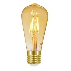 LAMPADA LED FILAMENTO VINTAGE 4W ST64 LUZ AMBAR