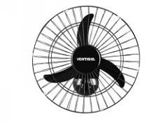 VENTILADOR OSC PAREDE 50CM 3P PRETO BIVOLT