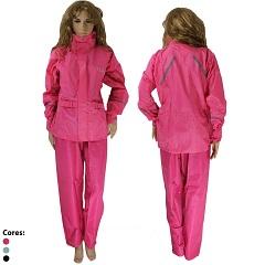 CONJ MOTOQ S/CAPUZ TAM G FEM PINK REFME126 C/ ZIPER