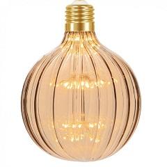 LAMPADA LED FIREWORKS VINTAGE 2W G125 LUZ AMBAR