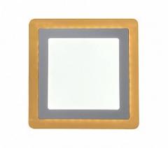 PAINEL LED EMBUTIR 12W+4W QUAD 19CMX19CM DUAL COLOR