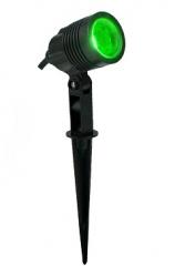 ESPETO P/JARDIM LED 3W NOIR MR11 IP65 VERDE