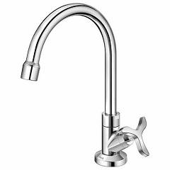 TORNEIRA INOX P/LAV MESA 1/4 B ALTA DN15 1/2 NOVA PERTUTTI REF 903906