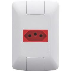 TOMADA 2P+T 4X2 20A ARIA VERMELHO/BRANCA REF 57241015