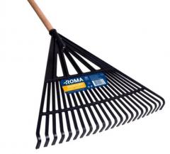 VASSOURA P/JARDIM PLAST 16 DENTES C/CABO REF 60501