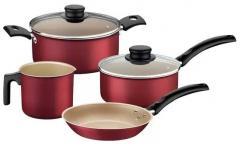 JOGO PANELAS ALUM C/ 04PC TURIM VERMEL REF20298750