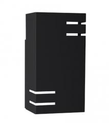 ARANDELA P/PAREDE RAY LED 10W PRETO 2700K LUZ AMARELA