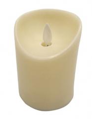 VELA LED DECORATIVA 10CM CHAMA MOVEL PILHA AMARELA