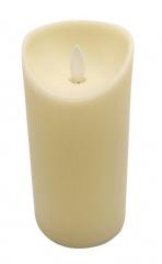 VELA LED DECORATIVA 15CM  CHAMA MOVEL PILHA AMARELA