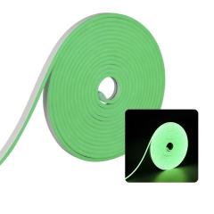 FITA LED NEON FLEX 8W 120 LEDS/M 5M 12V C/FONTE VERDE