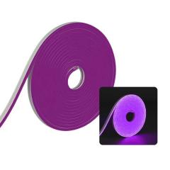 FITA LED NEON FLEX 8W 120 LEDS/M 5M 12V C/FONTE VIOLETA