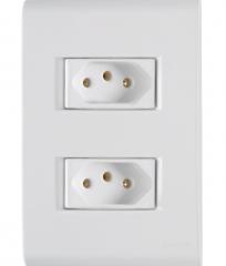 TOMADA DUPLA 2P+T 4X2 10A LIZ BRANCA REF 57170265