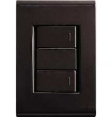 INT 2 TECLAS 4X2 LIZ GRAFITE SIMPLES 10A REF57173040