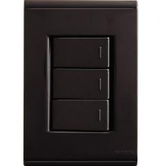 INT 3 TECLAS 4X2 LIZ GRAFITE SIMPLES 10A REF57173070