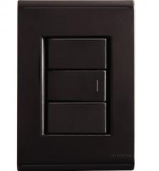 INT 1 TECLA 4X2 LIZ GRAFITE SIMPLES 10A REF57173001