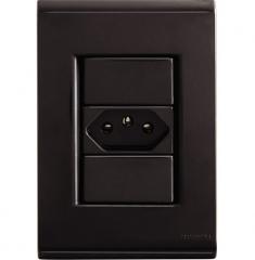 TOMADA 2P+T 4X2 10A LIZ GRAFITE REF 57173010