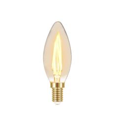 LAMPADA LED FILAMENTO VINTAGE 3W B35 127V LUZ AMBAR