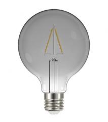 LAMPADA LED FILAMENTO VINTAGE 3W GLOBO G95 LUZ FUME