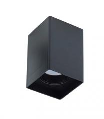 PLAFON SOBREPOR LOOK QUADRADO MR16 PRETO