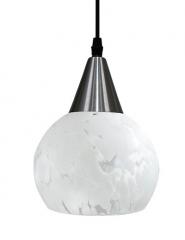 PENDENTE ROVIGO LISO TRANSP LEITOSO PRATA