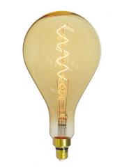 LAMPADA LED FILAMENTO GIANT 4W GOTA LUZ AMBAR