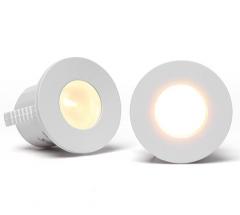 SPOT PARA MOVEIS 2PC LED PIK RED 1W 3000K BCO