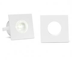 SPOT LED 1W QUADRADO PARA MOVEIS 2PC BRANCO 6500K LUZ FRIA
