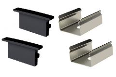 ACESSORIO PERFIL EMBUT VERTEX 24X9 TAMPA E PRESILHA PR FOSCO