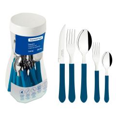 FAQUEIRO ACO INOX 20PCS LEME AZUL SORTIDOS REF 23198918