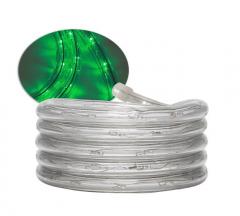 CORDA LED LUMINOSA 13MM 2 FIOS 127V 100M LUZ VERDE