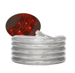 CORDA LED LUMINOSA 13MM 2 FIOS 127V 100M LUZ VERMELHA