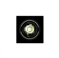 SPOT EMBUTIR LED  3W QUADRADO ALLTOP MR11 3000K LUZ AMARELA PRETO