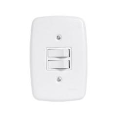 INT 2 TECLA 4X2 IDEALE BRANCA SIMPLES REF 3202