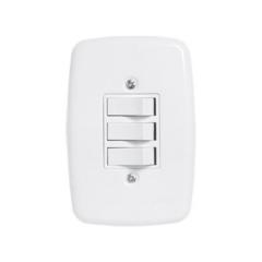 INT 3 TECLA 4X2 IDEALE BRANCA SIMPLES REF 3205