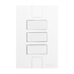 INT 3 TECLA 4X2 CAPRICE BRANCA SIMPLES REF 5205