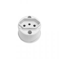 TOMADA 2P+T 20A SOBREPOR REDONDO BRANCA REF 8212