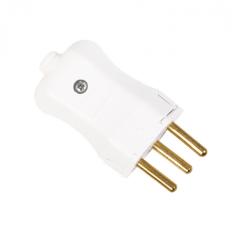 PINO MACHO BIP 2P+T 10A BRANCO REF9216